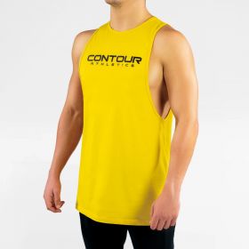 Men's Bodybuilding Muscle Tank Top V1 Yellow